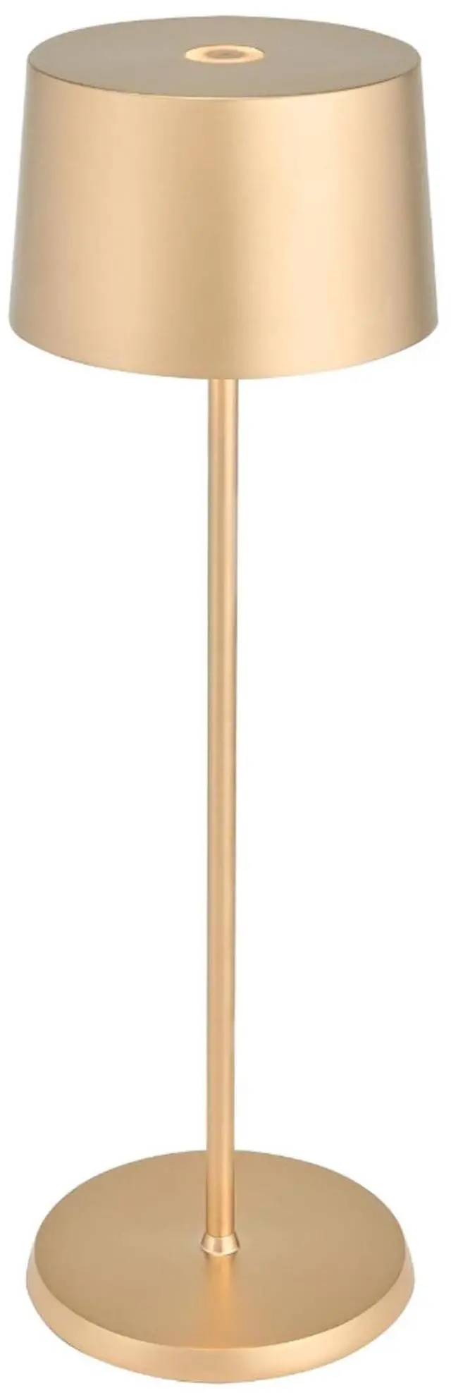 Main image of Olivia Pro Lamp, Rechargeable Cordless Table Lamp with Touch Control, Suitable for Indoor, Dimmer, 2700-3000 K, Height 14 Inches, Satin Brass Color
