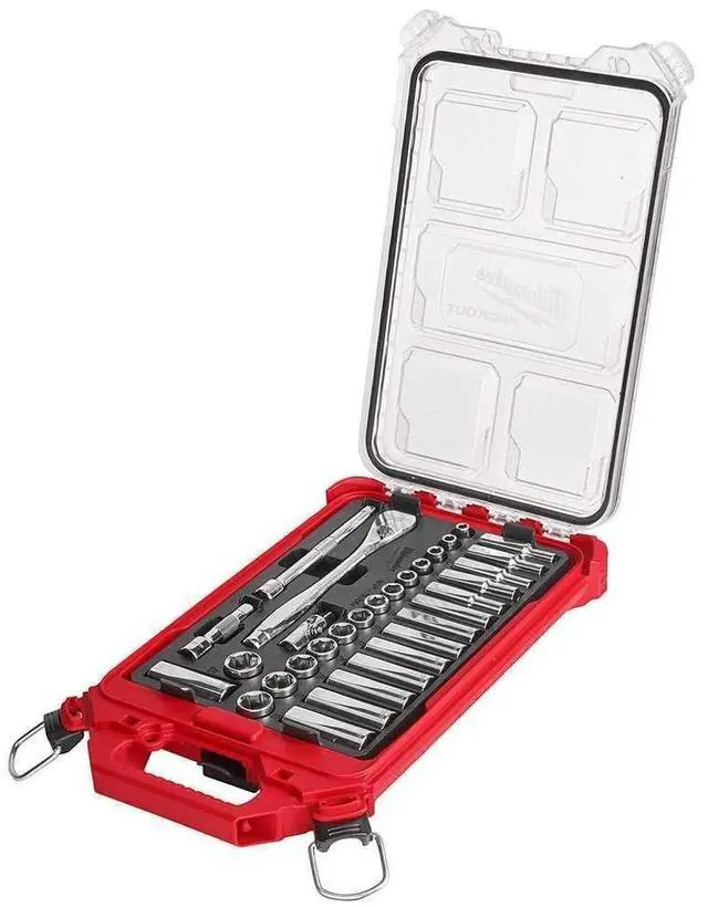 Main image of 48-22-9482 for Milwaukee 3/8 in. Drive Metric Ratchet / Socket PACKOUT Set (32-Piece