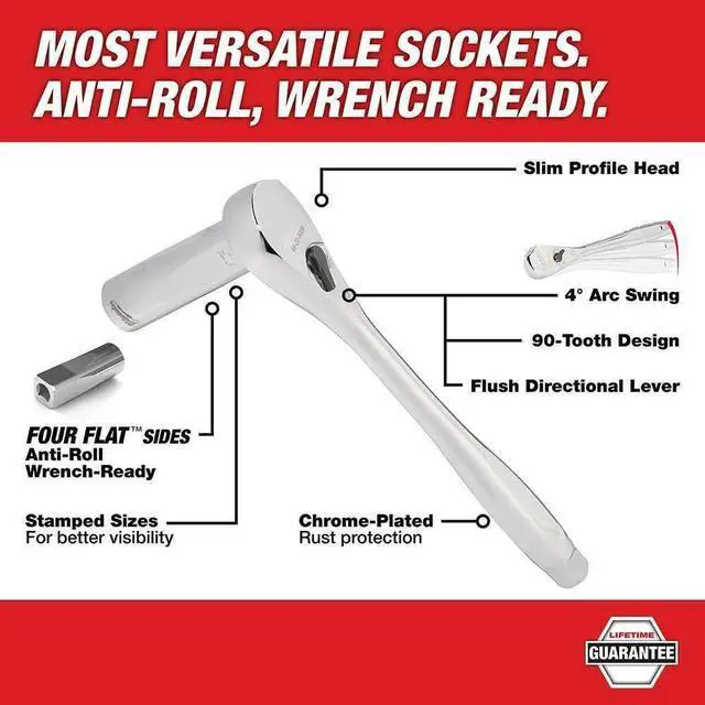 Alt view image 3 of 5 - 48-22-9482 for Milwaukee 3/8 in. Drive Metric Ratchet / Socket PACKOUT Set (32-Piece