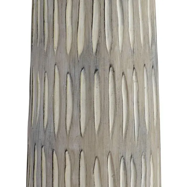 Alt view image 5 of 6 - Stonewall 66.5" Hand Carved Resin Floor Lamp in Natural