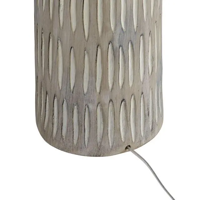 Alt view image 6 of 6 - Stonewall 66.5" Hand Carved Resin Floor Lamp in Natural
