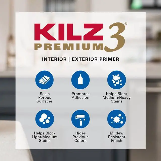 Alt view image 3 of 6 - 3 Premium Primer, Interior/Exterior, 5 Gallon