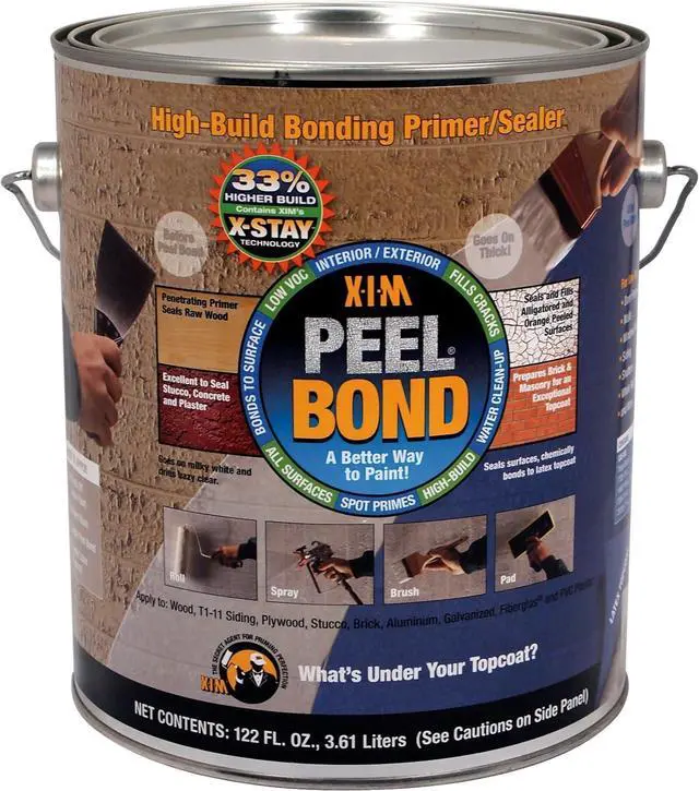 Alt view image 2 of 2 - 2 Pack of 1 gal Products 11461 Clear, Peel Bond Water-Based Acrylic Primer/Sealer