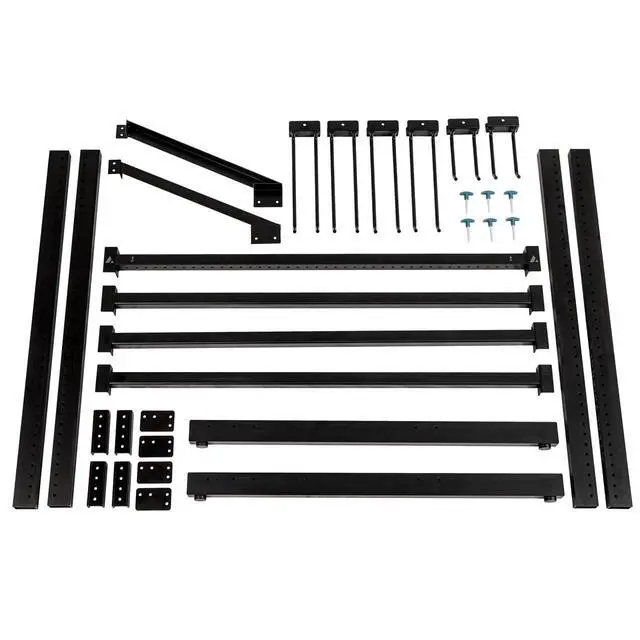 Alt view image 6 of 6 - Freestanding Tool Storage Rack, Garage Floor Stand, Adjustable Garden Tool Organizer, Industrial Steel