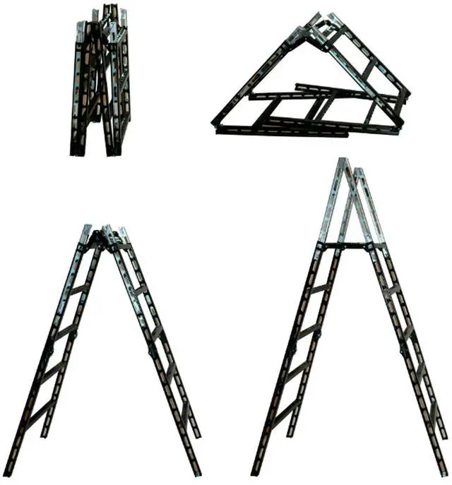 Main image of 00410 Easy Step A-Frame Ladder - 300 Pound Capacity Steel Folding Ladder, Non-Slip Thread for Indoors and Outdoors