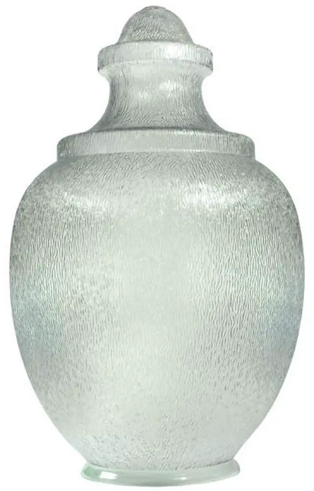 Main image of 88066-CL-9F Polycarbonate Clear Acorn with Fitter Neck | 26.13" Height x 16.6" Width x 9.12" Outside Diameter | Manufactured by Crown Plastics