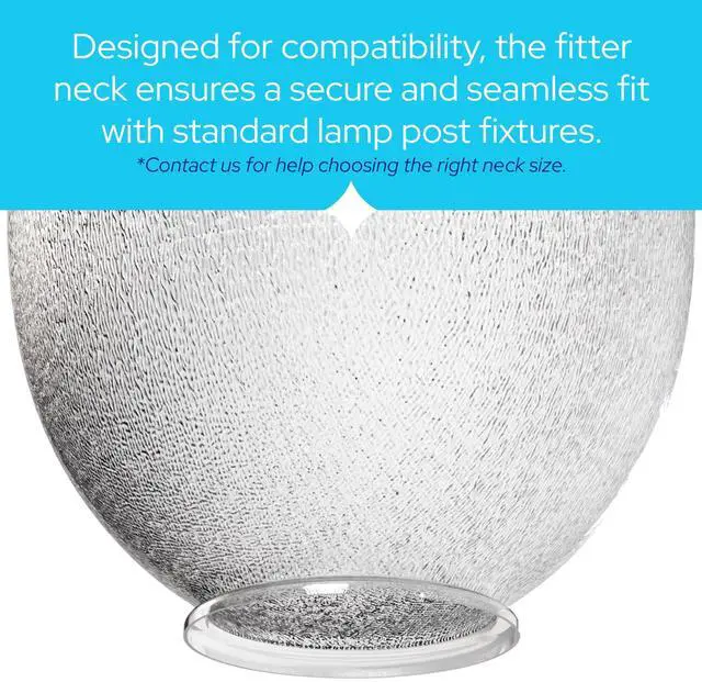 Alt view image 6 of 6 - 88066-CL-9F Polycarbonate Clear Acorn with Fitter Neck | 26.13" Height x 16.6" Width x 9.12" Outside Diameter | Manufactured by Crown Plastics