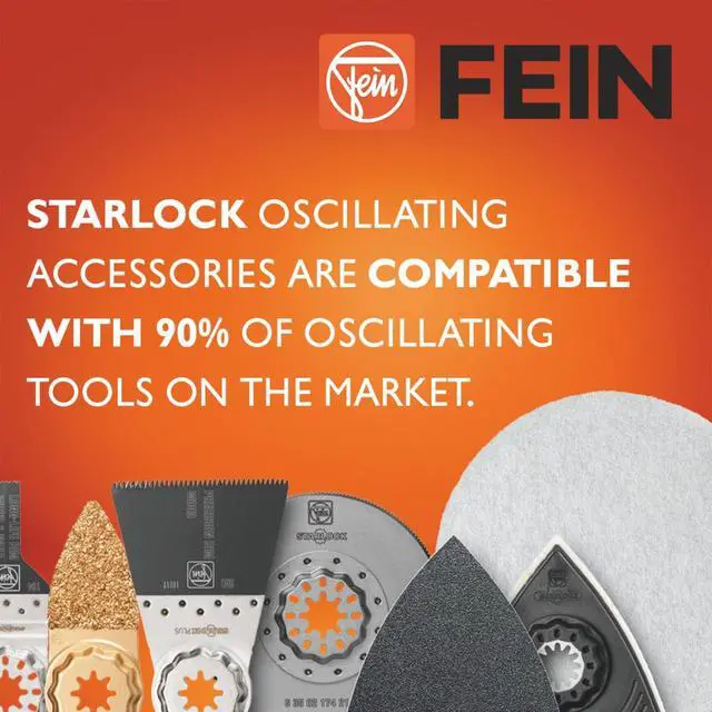 Alt view image 5 of 6 - Starlock E-Cut Universal Titan OMT Multi-Material Saw Blade - Precision Cutting for Wood, Plasterboard & Plastics, Bimetal Titanium Coating, 1-3/4" Width, 2-1/8" Length, 10-Pack - 99100000108