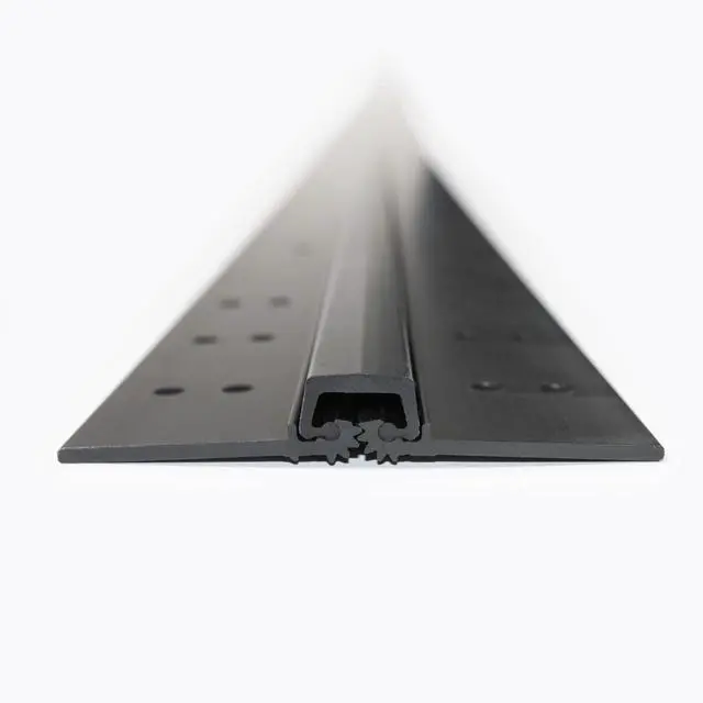 Alt view image 2 of 6 - Anodize Aluminum Continuous Hinge - Heavy Duty - Full Mortise - Great for Door Improvement - Piano Hinge - Residential/Commercial. (Black, 83 inch)