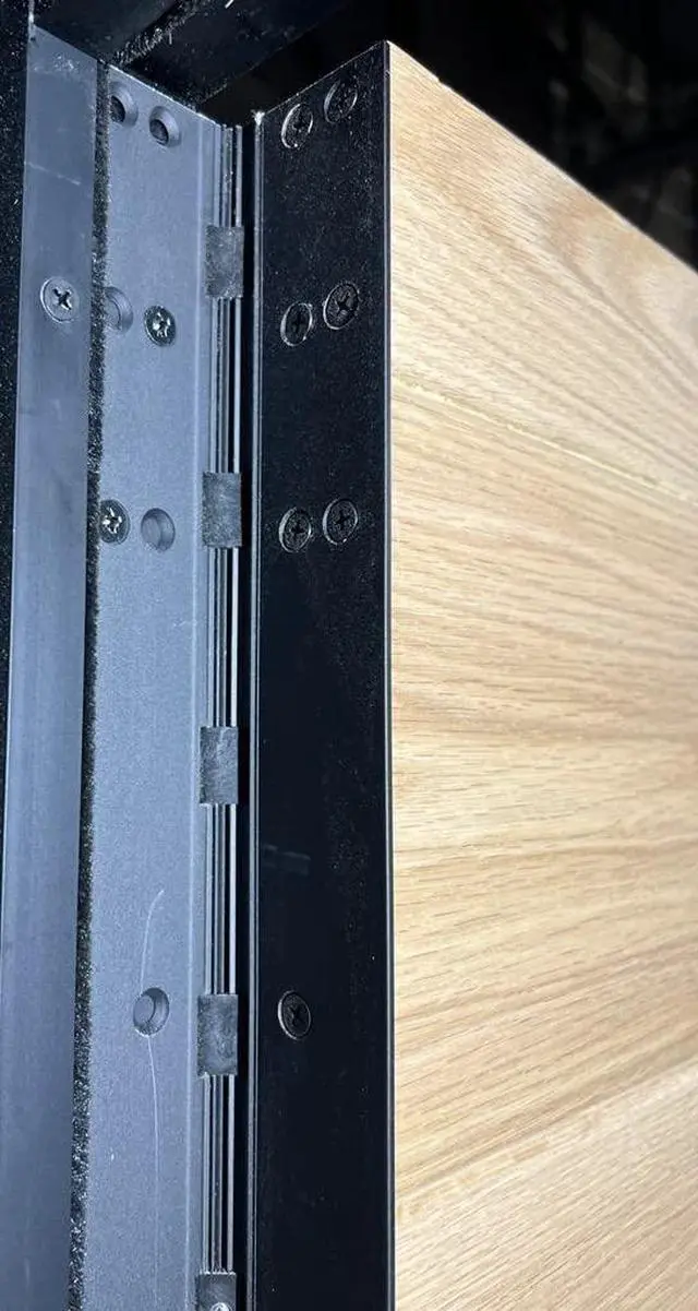Alt view image 4 of 6 - Anodize Aluminum Continuous Hinge - Heavy Duty - Full Mortise - Great for Door Improvement - Piano Hinge - Residential/Commercial. (Black, 83 inch)