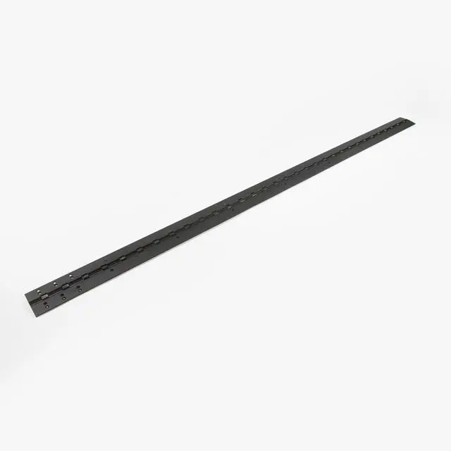 Alt view image 5 of 6 - Anodize Aluminum Continuous Hinge - Heavy Duty - Full Mortise - Great for Door Improvement - Piano Hinge - Residential/Commercial. (Black, 83 inch)