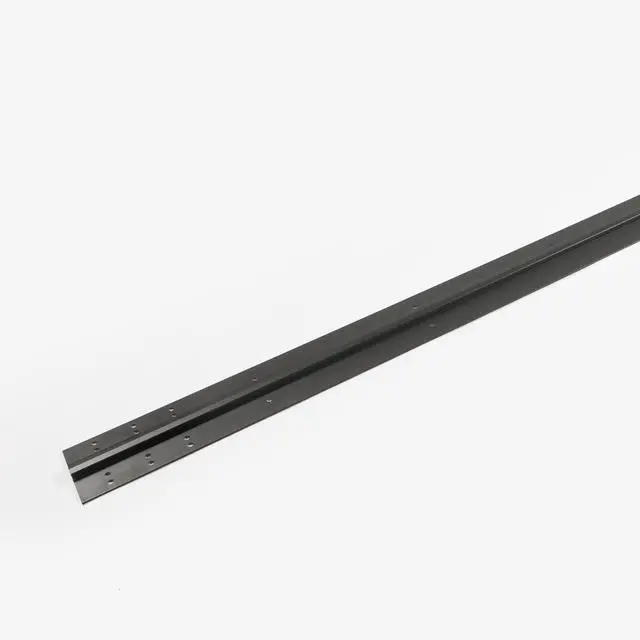 Alt view image 6 of 6 - Anodize Aluminum Continuous Hinge - Heavy Duty - Full Mortise - Great for Door Improvement - Piano Hinge - Residential/Commercial. (Black, 83 inch)