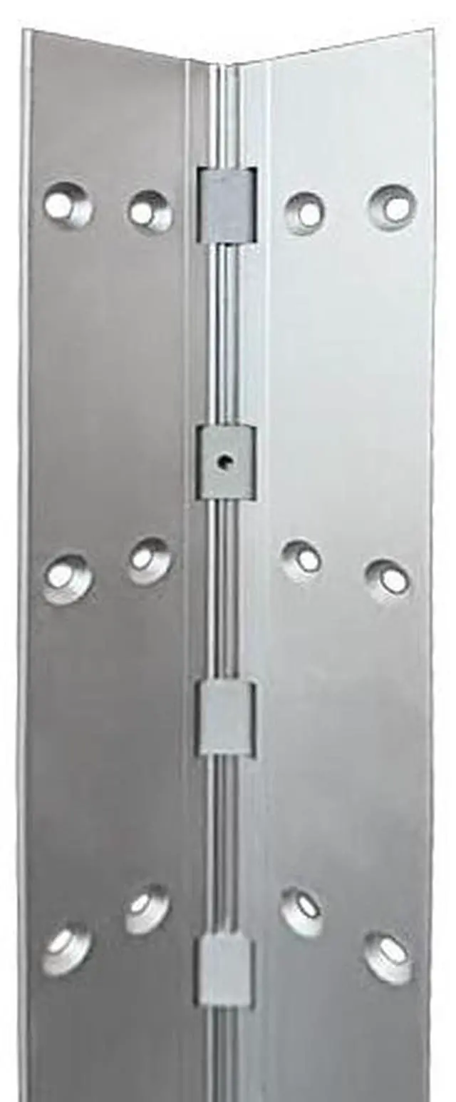 Main image of Anodize Aluminum Continuous Hinge - Heavy Duty - Full Mortise - Great for Door Improvement - Piano Hinge - Residential/Commercial. (Silver, 83 inch)