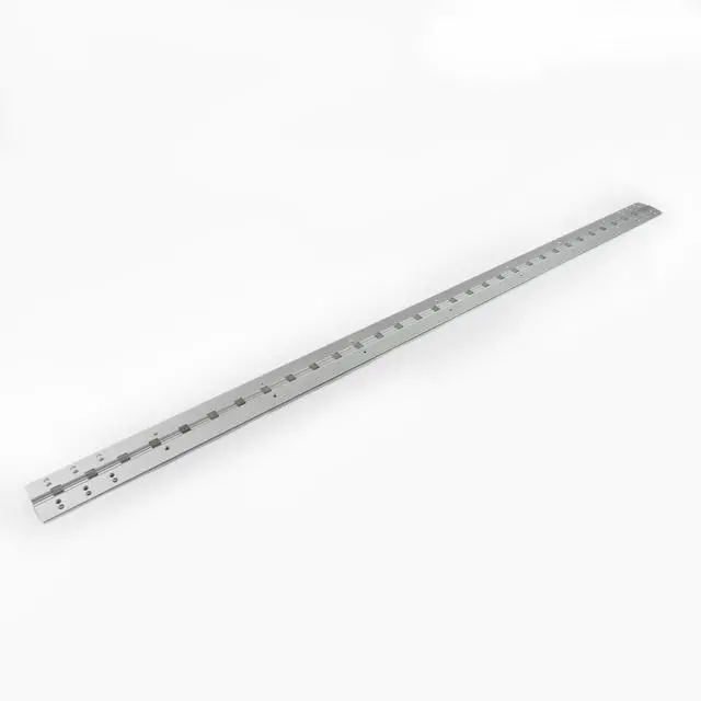 Alt view image 6 of 6 - Anodize Aluminum Continuous Hinge - Heavy Duty - Full Mortise - Great for Door Improvement - Piano Hinge - Residential/Commercial. (Silver, 83 inch)