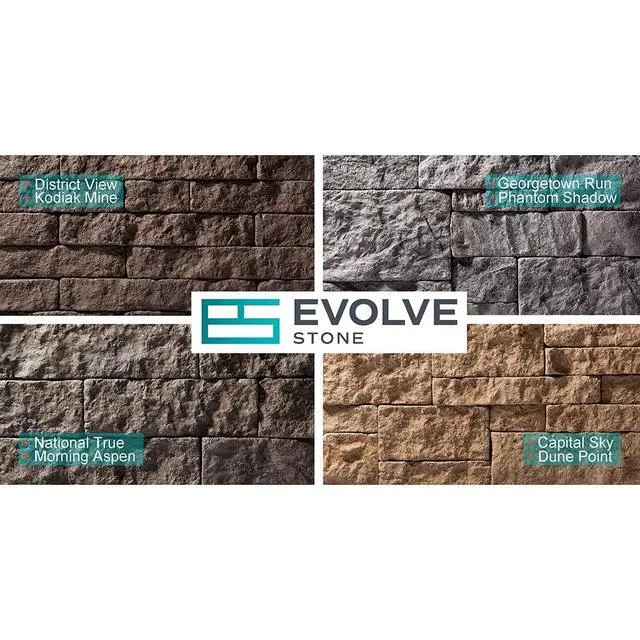 Alt view image 3 of 6 - Evolve Stone District View KM Non-Rated Flat Stone Veneer (14.25 sq. ft.)