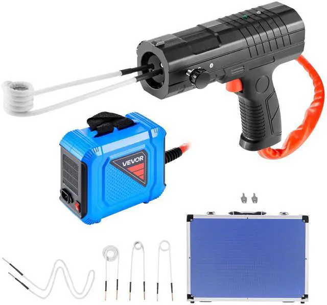 Main image of Induction Heater Bolt Removal, 1800W 110V Magnetic Induction Heater Kit, Handheld Nut Buster Tool, Mini Heating Machine for Rusty Screw Removing, Car Garage Repairing Tools with 4 Coil and Box