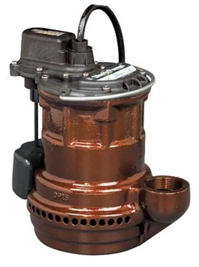 Main image of 247 VMF 1/4-Horse Power 1-1/2-Inch Discharge 240-Series Cast Iron Automatic Submersible Sump Pump with VMF Switch