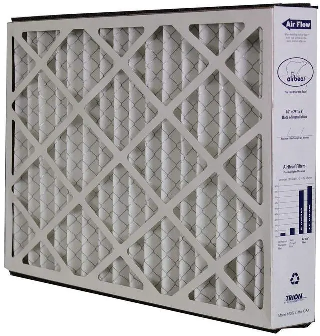 Alt view image 6 of 6 - Air Bear 259112-101 (6 Pack) Pleated Furnace Air Filter 16"x25"x3" MERV 11