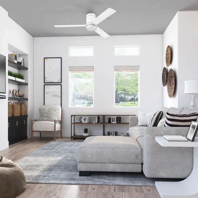 Alt view image 2 of 6 - 51465-01 Espy Ceiling Fan, 52, Bright White