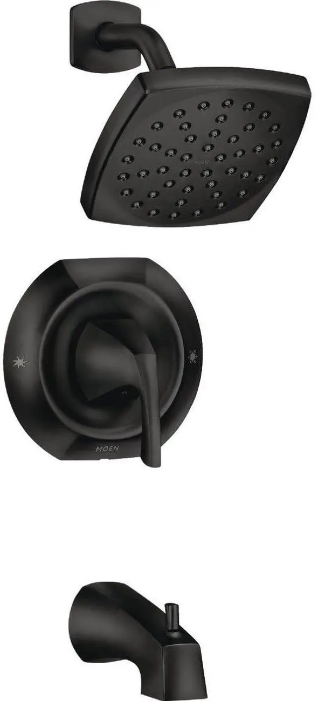 Main image of Lindor 82504BL Matte Black 1-Handle Bathtub and Shower Faucet