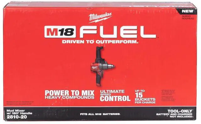 Main image of 2810-20 M18 Fuel Mud Mixer with 180° Handle Bare Tool
