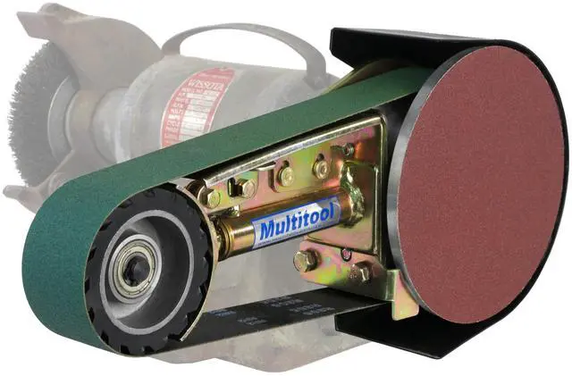 Alt view image 2 of 6 - Multitool 2" x 36" Belt Grinder Attachment for Bench Grinders with Starter Belt Kit(MT362-Kit)