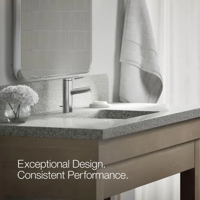 Alt view image 4 of 6 - K-99491-4-CP Elate Single-Handle Bathroom Sink Faucet, Pop-Up Drain, 1.2 GPM, Single Lever Handle, Sleek Design, Polished Chrome