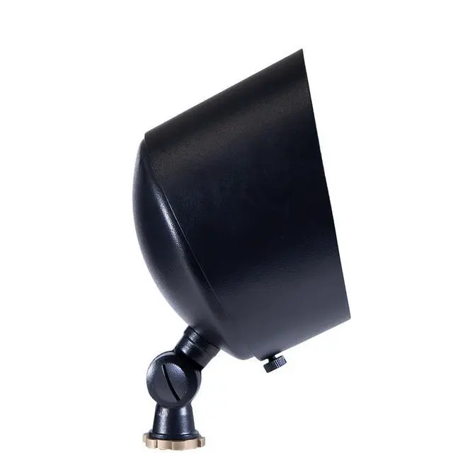 Alt view image 5 of 6 - 12V Brass Flood Light (Black) with 9W 2700K Warm White PAR36 LED Bulb (900 Lumens) for Low age Landscape Lighting of House, Yard, Outdoor Wall, Tree Canopy or Signage