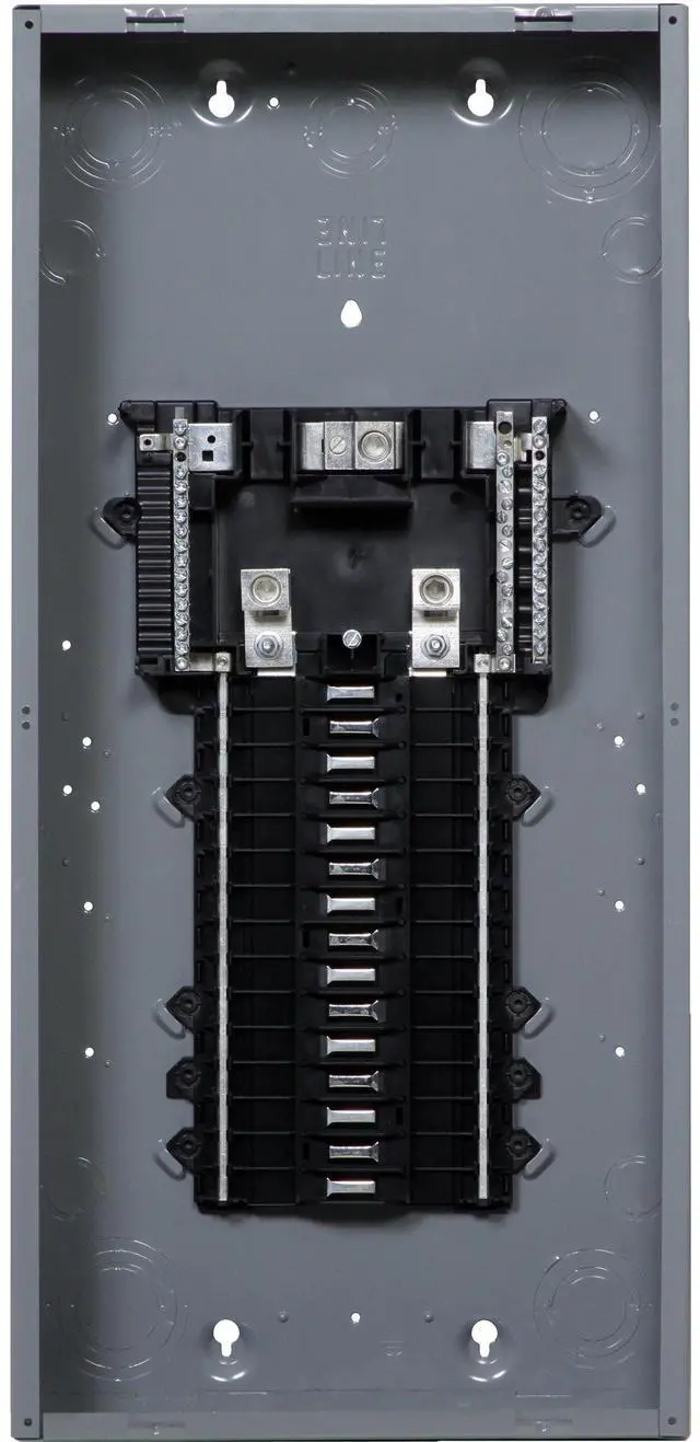 Main image of Square D - QO130L200PG 200-Amp 30-Space 30-Circuit Indoor Main Lug Plug-On Neutral Load Center with Ground Bar