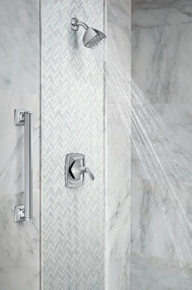 Alt view image 4 of 6 - T2693 Voss Posi-Temp Pressure Balancing Tub and Shower Trim Kit, Valve Required, Chrome