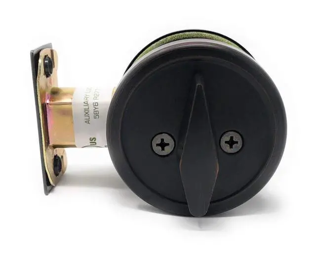 Alt view image 2 of 3 - Cronus High Security Grade 2 Single Cylinder Dead-Bolt w/Thumb Turn 2-3/8 or 2-3/4 Adjustable Backset for Commercial and Residential Metal Or Wood Doors (Oil Rubbed Bronze)