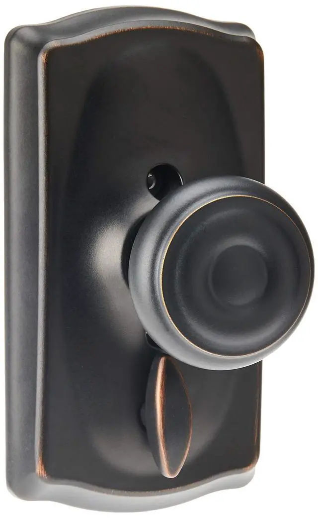 Alt view image 2 of 6 - FE595 CAM 716 16-211 10-063 Camelot by Georgian Keypad Knob with Flex Lock, Aged Bronze