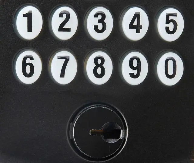 Alt view image 5 of 6 - FE595 CAM 716 16-211 10-063 Camelot by Georgian Keypad Knob with Flex Lock, Aged Bronze