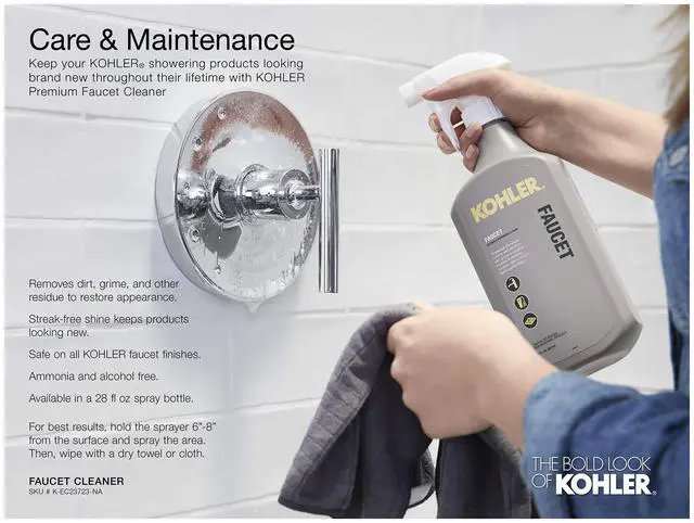 Alt view image 2 of 3 - K-TS24617-4-CP - Valve Trim Only Showers