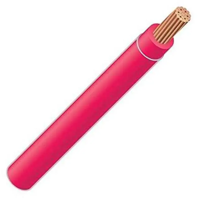 Main image of 3 AWG 19-Stranded THHN Red Copper Building Wire (100ft Cut)