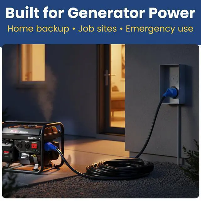 Alt view image 5 of 6 - 30 Amp RV Extension Cord 75ft Heavy Duty TT-30 Cable for Camper RV Electrical Hookup. This RV Power Cord 30 amp Includes Stow 3C Cable, and UL Listed US Company