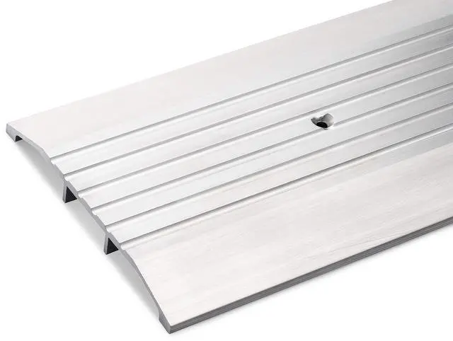 Main image of 5" Wide x 1/2" High Corrugated Aluminum Threshold for Exterior Doors, ADA Handicap Accessible, 72 3/4" Long - Made in USA