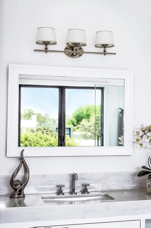 Alt view image 6 of 6 - Lighting Rondo 2-Light Bath Vanity Light | Polished Nickel Finish | Transitional Indoor Light Fixture | Ideal for Bathrooms & Powder Rooms | Dimmable Damp Rated | 12762WTPN