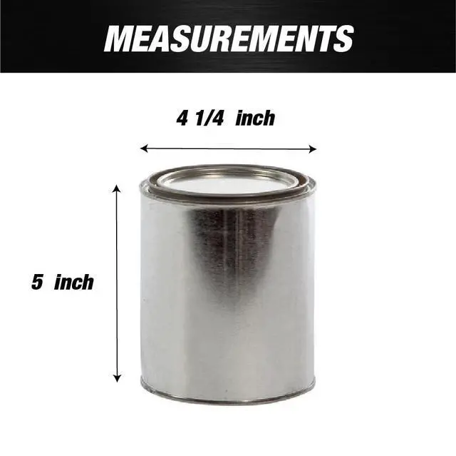 Alt view image 2 of 6 - Bulk Empty Quart Paint Cans with Lids - Box of 56 - Multi-Purpose Empty Metal 32oz Paint Cans with Lids Set for DIY, Storage and Professional Projects- 9075