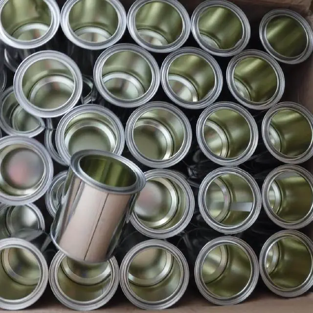 Alt view image 6 of 6 - Bulk Empty Quart Paint Cans with Lids - Box of 56 - Multi-Purpose Empty Metal 32oz Paint Cans with Lids Set for DIY, Storage and Professional Projects- 9075