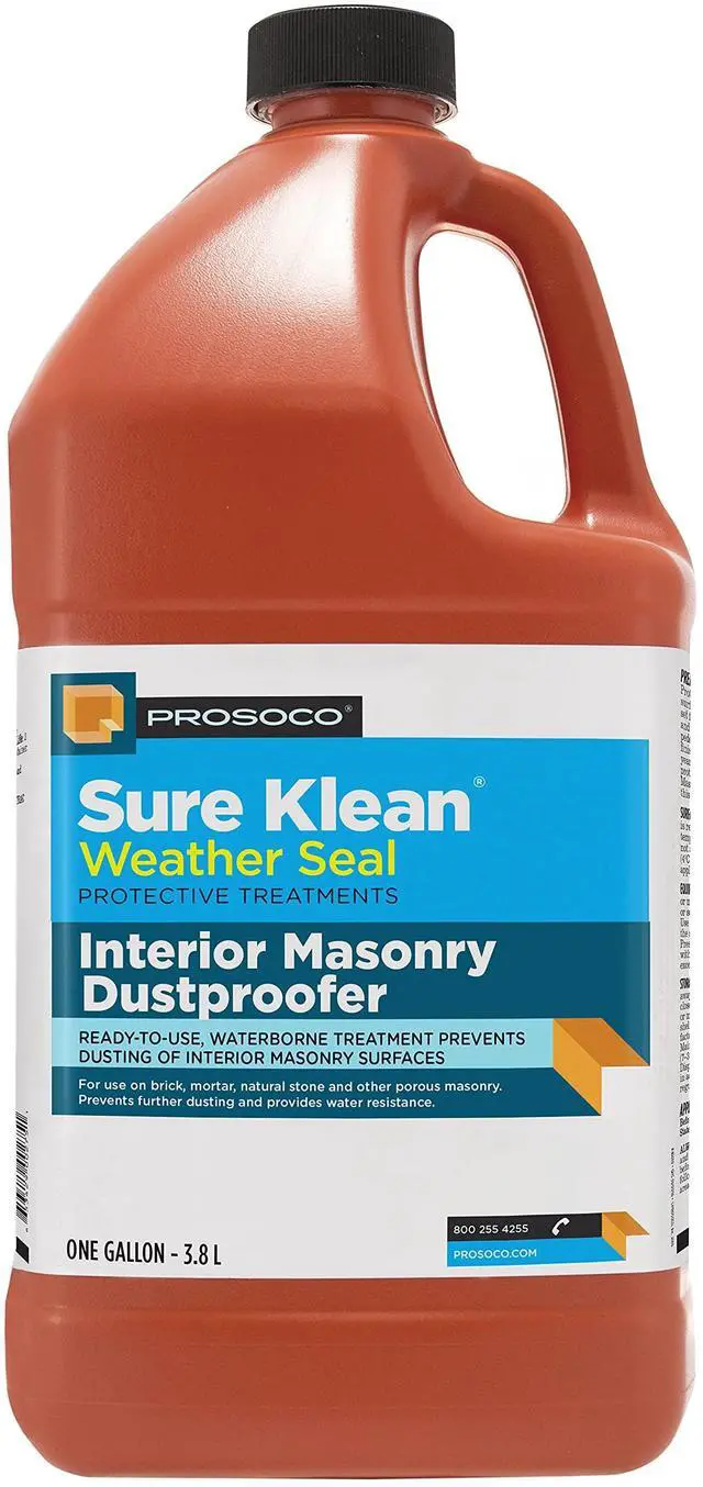 Main image of Interior Masonry Dustproofer - Ready-to-use, Matte Finish, Breathable Sealer Prevents dusting from Brick, Mortar, Natural Stone - Trusted by Professionals - (1-Gallon)