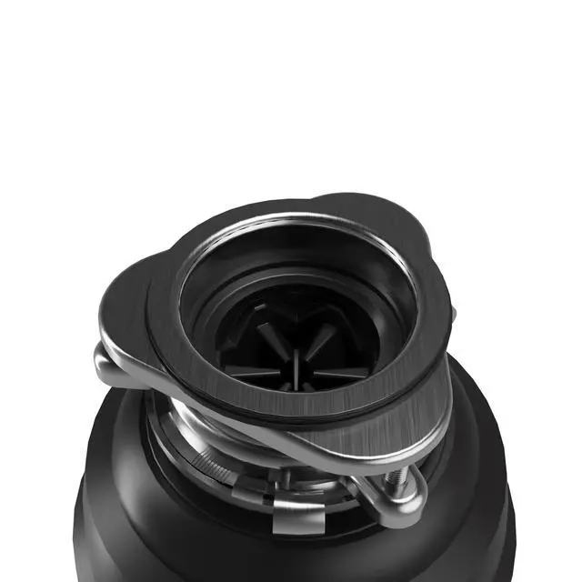 Alt view image 3 of 6 - 3/4 HP Quiet Garbage Disposal with Power Cord Powerful Continuous Feed Food Waste Disposer, Stainless Steel Grinding System, Compact Easy Install Design with Dishwasher Connector, Septic Safe