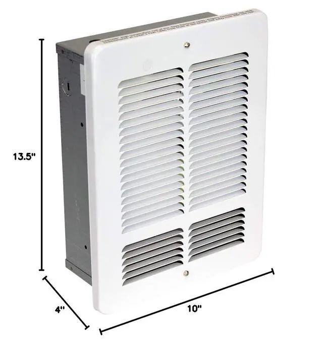 Alt view image 4 of 4 - Electric W1215 W Wall Heater, 120-Volt, White