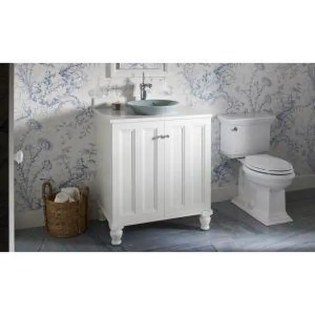 Alt view image 3 of 3 - K-4434-0 Memoirs 1.28 Gallons Per Flush Toilet Tank with Stately Design, White, One Size