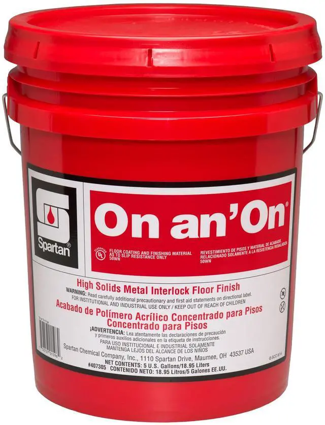 Main image of On an' On Floor High Solids Metal Interlock Finish 5 gallon Pail