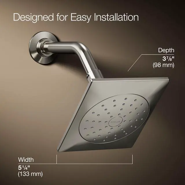 Alt view image 3 of 6 - 45215-G-SN Loure® Single-function showerhead, 1.75 gpm, Vibrant Polished Nickel