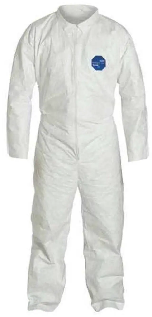 Main image of Tyvek 400 Disposable Protective Coverall With Open Wrists And Ankle, White, X-Large, 25-Pack