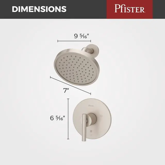 Alt view image 2 of 6 - LG897NCK Contempra-Bath 1-Handle Shower Only Trim, Brushed Nickel, 1.8 gpm