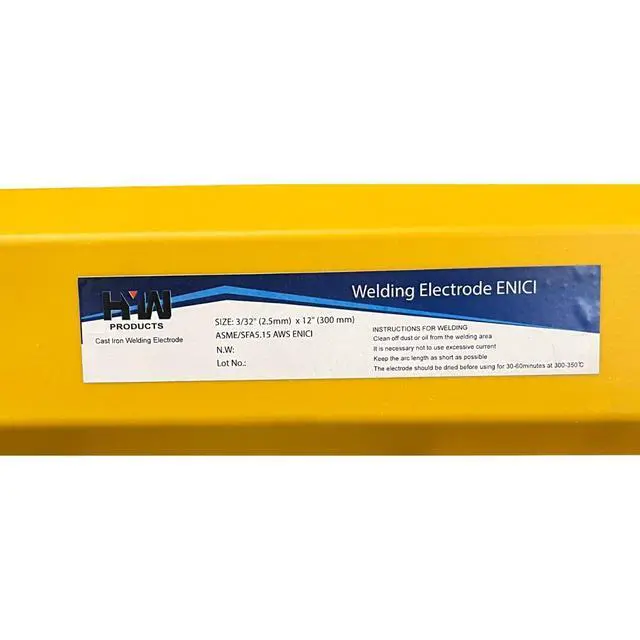 Alt view image 3 of 4 - Nickel 99 Cast Iron Welding Electrode Repair & Maintenance Rods (3/32" - 5 LBS)