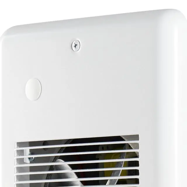 Alt view image 6 of 6 - Pulsair Electric Wall Fan Heater 1500W or 1125W / 240V (750W or 563W / 208V) - Ultra-Quiet Nichrome Element Heater Heats Quickly No Built-In Thermostat (ARWF1502W) White